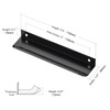 Ravinte Hardware 10 Pack Black Cabinet Handles, 5.9 Inch (150mm)