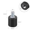 sourcing map M3x6 Thread Male Female Rubber Mounts,Vibration Isolators,Shock Absorber