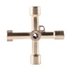4-Way Multifunctional Key, Universal Cross Key Square Key, Triangular Key