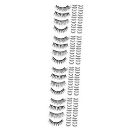 Beavorty 80pairs Natural Lash Bulk Pack Intense Volume Eyelashes Women Lash Extensions Comfortable Reusable