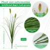 Artificial Grass Plants Outdoor 12 Bunches Fake Onion Grasses with