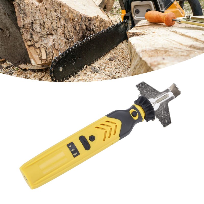Chainsaw Sharpener Kit USB 3.6V Portable Grinder for Maintenance Chainsaw