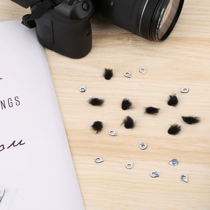 TOYMIS 10pcs Microphone Wind Filter, Camera Mic Muff 20pcs Camera