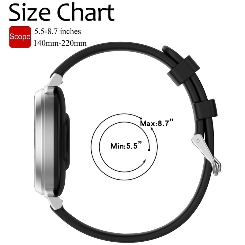 Band for Garmin Lily 2 Active, Soft Silicone Replacement Watch