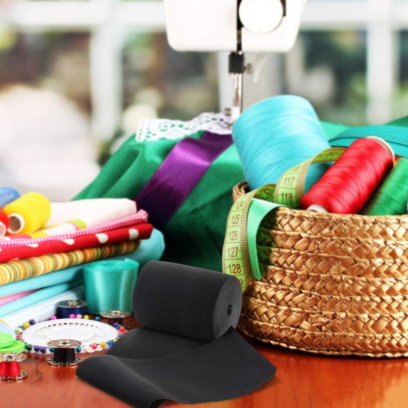 EBOOT Elastic Spool(4 Inch x 5 Yard, Black)