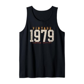Mens 47 Years Old Born in 1979 Vintage 47th Birthday Men Women Tank Top