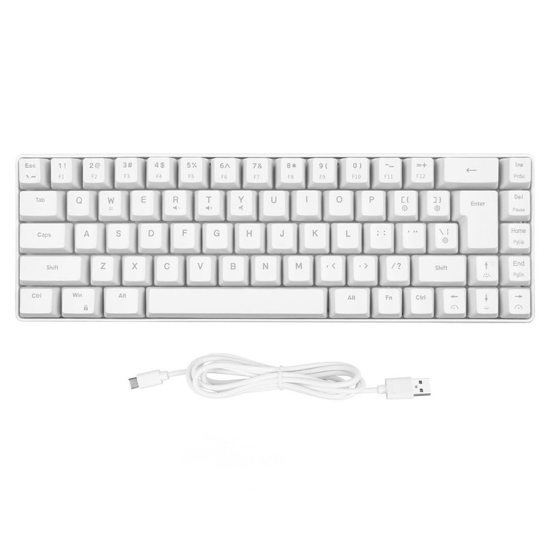 V200 Mechanical Gaming Keyboard Portable 68 Keys Wired RGB Backlit