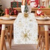 Christmas Table Runner Xmas Snowflakes Dining Table Farmhouse Christmas Decorations