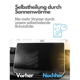 DISSKIN® Screen Protector for Skoda (Various Models) – Self-Healing with Heat, Matt, Antibacterial Coating, Anti-Fingerprint (Compatible with Skoda Octavia IV Facelift 13 Inches)