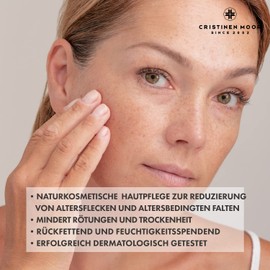 CristinenMoor Organic Cress Ointment Against Age Spots, Pigment Spot Remover, 50 ml, Natural Cosmetics Brightening Cream Against Pigment Spots, Vegan, Cruelty-Free, Made in Germany