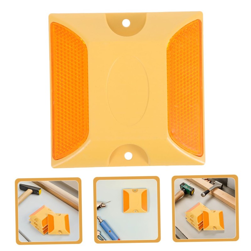 Gatuida 8pcs High Visibility Reflective Pavement Markers for Driveways and