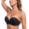 Lemorosy Women's Push Up Strapless Bra Comfort Non-Wired Wing Design,
