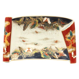 Hasami Forest 九郎 Kilns, featuring 古伊万里 Wind Scroll 銘々皿 金彩 Butterfly 009071 – 541