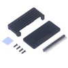 Aluminum Alloy Cooling Case Acrylic Bottom Shell Passive Cooling Enclosure