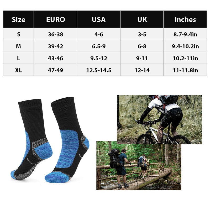 Waterproof Breathable Socks for Men Women Outdoor Sports Hiking Skiing