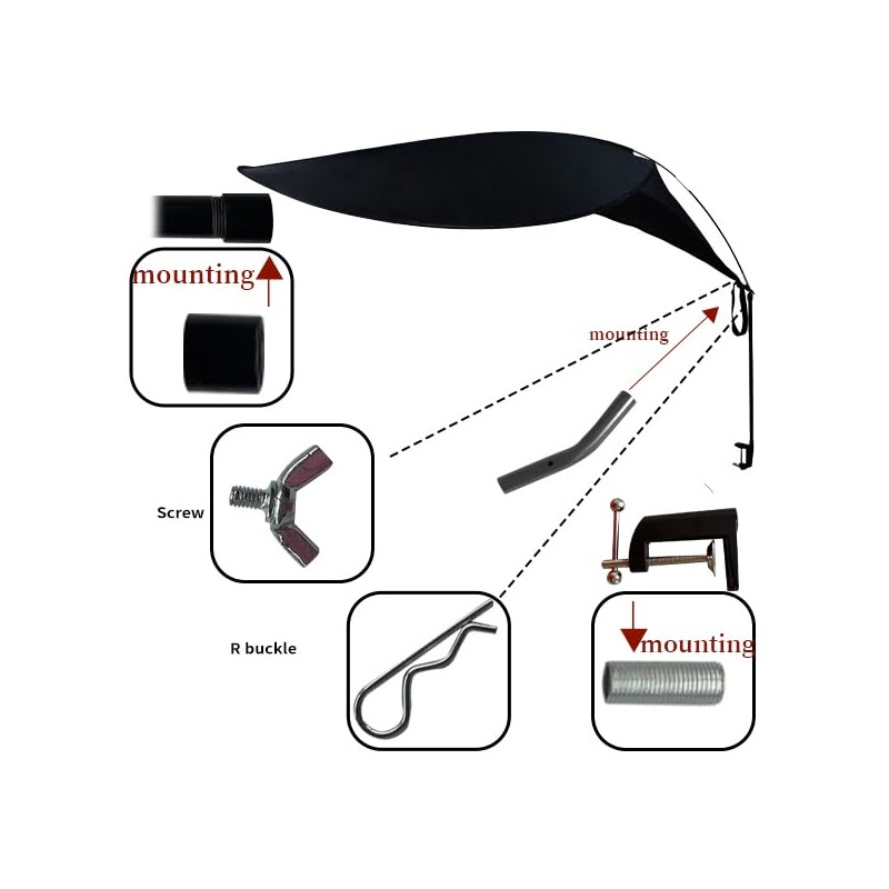 cubicle shade accessory from comastbo brand(shade is not included)
