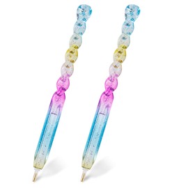 Pen for Rhinestone Acrylic Colourful Spiral Diamond Painting Tool 5D Drill Pen for Nail Art DIY Decoration 2 Packs