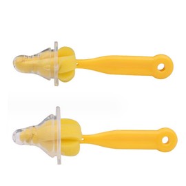 6 Pcs Sponge Nipple Bottle Brushes Pacifier Sponge Cleaning Small Brush Cleaner Milk Bottle Nipple Brushes Bottle Nipple Cleaner Sponge Brush