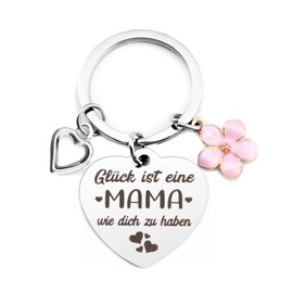 Prrivnix Mother's Day Gifts For Mum Keyring Mum Gifts For Mum Best Mum Gift Christmas Day Gifts For Mother, Glück Ist Eine Mama wie Dich zu haben.