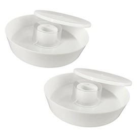 Aukbeefun 2 Pcs Rapid Round Bee Feeder White Hive Top Feeder Professional Beekeeping Equipment