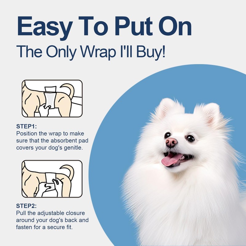 HONEY CARE All-Absorb A27 Male Dog Wrap, 50 Count, Extra