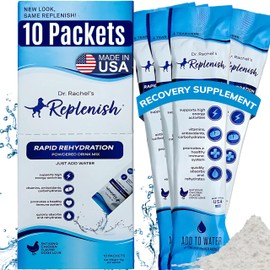 Replenish Dog Recovery Water Supplement - Dog Rehydration Liquid & Powder Alternative to Dog Electrolytes - Electrolytes for Dogs Substitute & Dog Water - Dog Hydration Supplement - (Pack of 1)