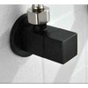 Square Angle Stop Valve Brass Black Finish G1/2"Shut Off Valve