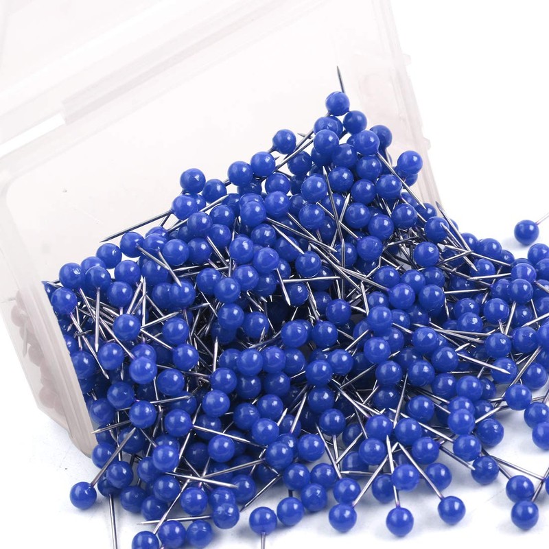 sourcing map 500pcs 1/8 Inch Map Push Pins Thumb Tacks