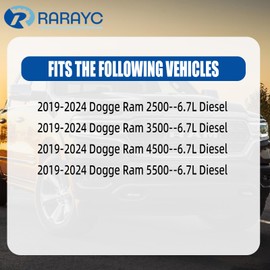 RARAYC 6.7L Cummins Fuel Filter Kit for 2019-2024 Ram Turbo Diesel Engines 68157291AA 68436631AA and Oil Filter 5083285AA Air filter 43034051AB Cabin Air Fitler 68406048AA