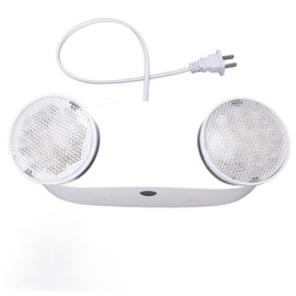 LED Emergency Light Two Head Adjustable Commercial Emergency Lighting Fixtures with Battery Backup