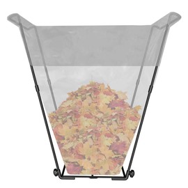 Tuohours Outdoor Trash Bag Holder Stand - Heavy Duty Metal Garden Garbage Bag Support Frame for 30-45 Gallon Capacity, Multi-Use Portable Yard Leaf Bag Stand for Leaves, Camping, Weeding, Lawn Party