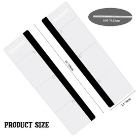 Office Desk Accessories 2pcs Computer Monitor Memo Board Message Board Transparent Acrylic Side Panel Sticky Note Board Left and Right Computer Note Board Suitable for Women Work Form Home Office