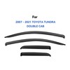 Window Visors Rain Guards for 2007-2021 Toyota Tundra Extended Cab,
