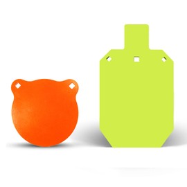 Highwild AR500 Steel Shooting Targets Combo - 6" Gongs & 7"x 12" Torso - 3/8" Thick