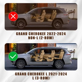 Muslogy for 2021-2025 2026 Grand Cherokee L 3Row Seat Mud Flaps Fender Mud Guard Front & Rear 4PCS Set No Drilling Required Compatible with Jeep Grand Cherokee L 2026 2025-2021 GCL Accessories