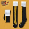 FITTEE Novelty Funny Crazy Chicken Feet Socks Knee-High Turkey Socks