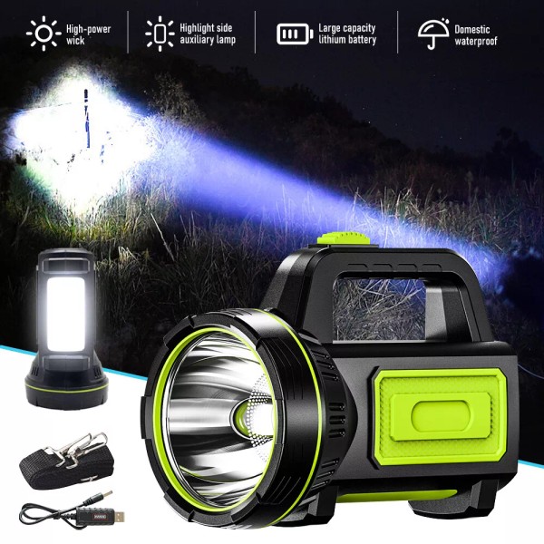 Unbranded 2000000LM Portátil Lamparas De Mano USB Recargables Linternas LED