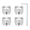 MECCANIXITY 4 Pcs Aluminium Potentiometer Knobs, 1/4" (6mm) Universal Volume