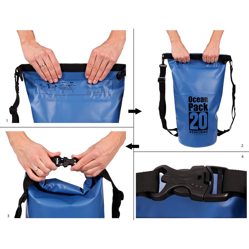 Xenobag Waterproof Bag 3 Litres Or 20 Litres/Dry Bag, Small/Ocean