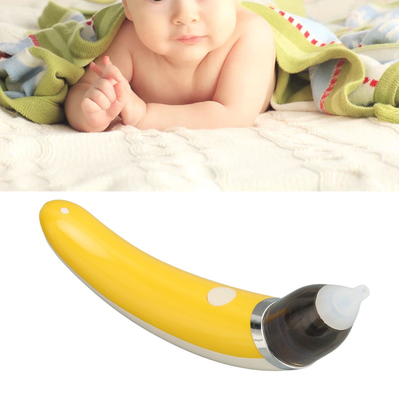 Electric Ear Nose Suction Set White Yellow Cleaning Multi Function