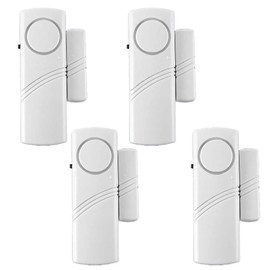 4 Pack Door Alarms for Home Security, Window Door Alarms, Window Alarm Sensors, Door Alarms for Kids Safety,DIY Protection Burglar Bell Alarm for Home,Office