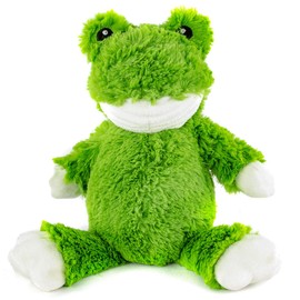 Giftable World Metropawlin Pet Plush Pet Toy Cuddly Frog with Squeaker Dog Chew Toy