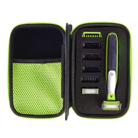 Mugast Estuche Rígido de Viaje, Diseño de Placa de División de Estuche de Viaje de Repuesto, Compatible con Recortadora Eléctrica, para QP2520 QP2530 QP2620 QP2630