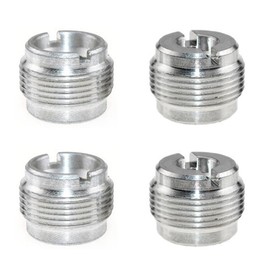 ThtRht 4 Pack Microphone Clip Adapter 1/4'' to 5/8'' + 3/8'' to 5/8'' Thread Screw Set Connector Converter for Mic Stand Holder Condenser Shock Mount Boom Bar Camera Monitor Tripod Fellow Streamer