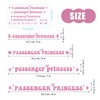 4 Pack Passenger Princess Car Stickers, Letter Stickers, Vinyl Sticker