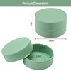 Pack of 2 Soap Box Round Plastic Soap Dish with