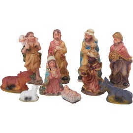 VBS set of 10 Christmas nativity figures
