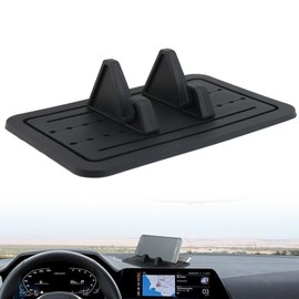 ANBOO Auto Handyhalterung Armaturenbrett Matte Schwarz rutschfeste Silikon-Matte Telefonhalterung für Autos Einstellbarer Universalhalter Geeignet für Mobiltelefone mit Bildschirmen unter 7 Zoll