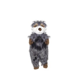 Pistachio Pet Plush Dog Toy - Unstuffed Raccoon With Squeaker. (Small)