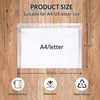 SUNEE 6 Pack Plastic Envelopes, Clear Folders for Document for
